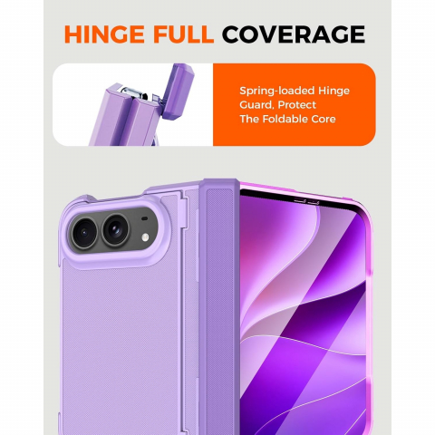 NINKI iPhone Duo Manyetik Gizli Standl� Mente�eli K�l�f-Purple