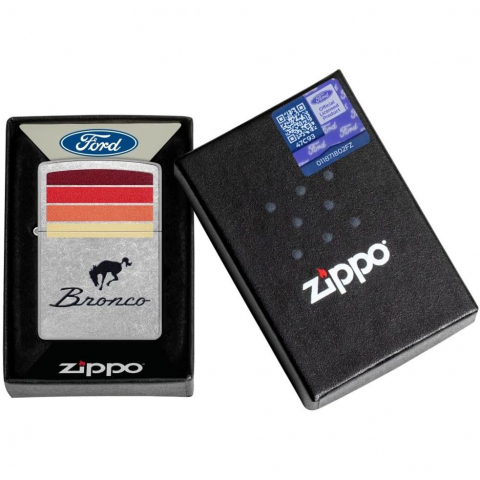 Zippo Ford Bronco Sunset Stripes Design Street �akmak