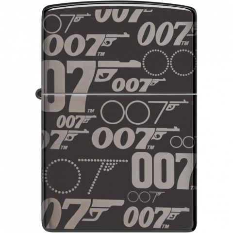 Zippo James Bond 007 Logo Design High Polish Black �akmak