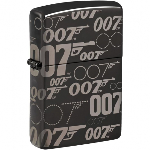Zippo James Bond 007 Logo Design High Polish Black �akmak