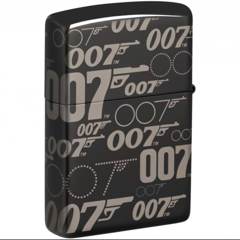 Zippo James Bond 007 Logo Design High Polish Black �akmak