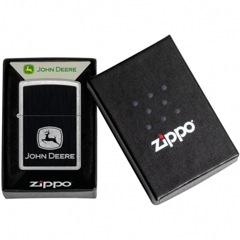 Zippo John Deere Chrome Design Street Chrome �akmak