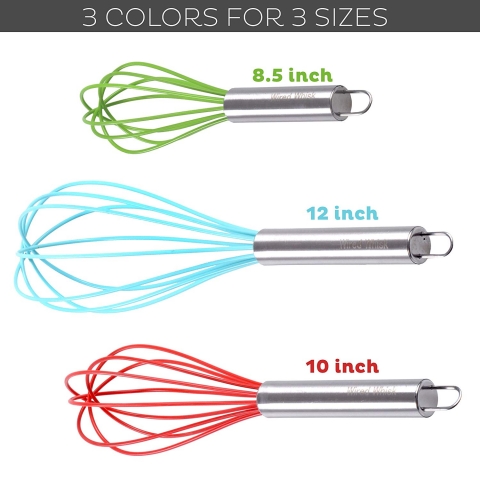 Wired Whisk Silikon ��rp�c� Seti (3 Par�a)