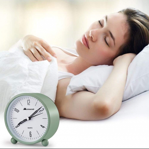 Mensent Ye�il Analog �alar Saat