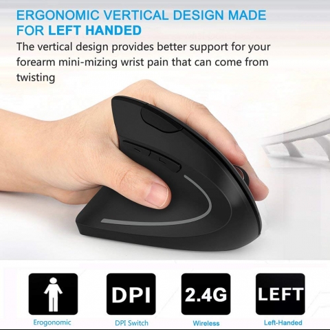 Acedada Ergonomik Dikey Mouse (Sol El)