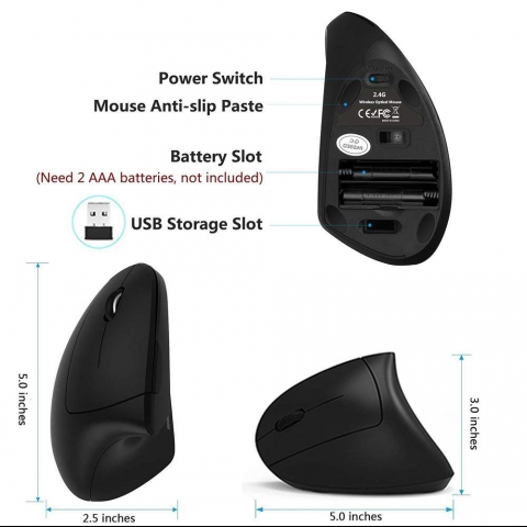 Lekvey Sol El in Ergonomik Vertical Mouse