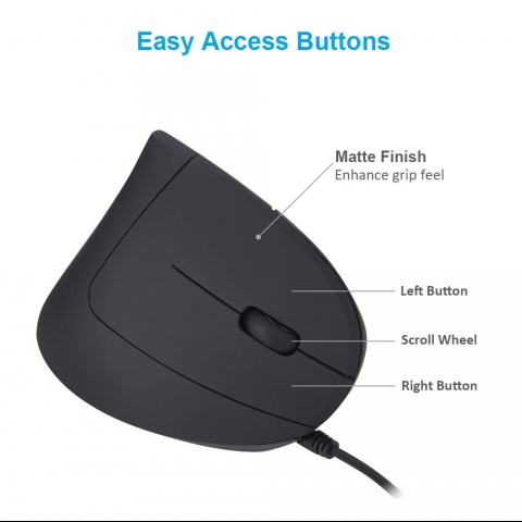 Autley Kablolu Vertical Ergonomik Mouse