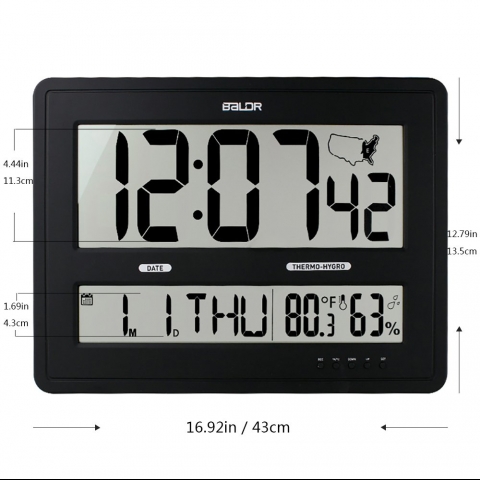 BALDR B�y�k Dijital Duvar Saati