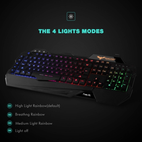 Havit Ergonomik Kablolu Mouse ve Gaming Klavye