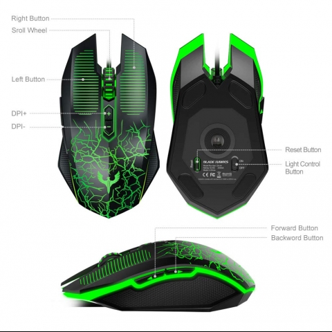 Blade Hawks Kablolu Ergonomik Gaming Mouse