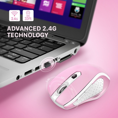 VicTsing MM057 2.4G Wireless Portable Mobile Mouse Optik Mouse