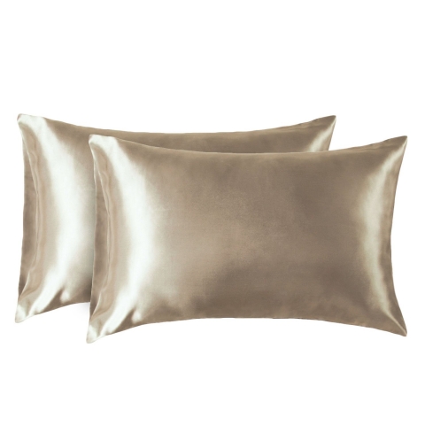 Bedsure Saten Bronz Yastk Klf (2 Adet)