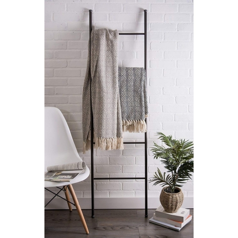 DII Rustik Desenli Battaniye 152x127cm (Lacivert)