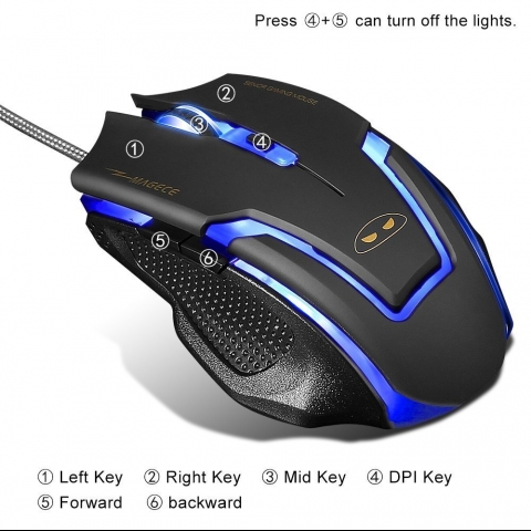 Magece Newest G1 Ergonomik Kablolu Gaming Mouse