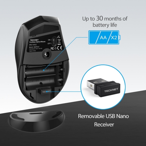 TeckNet Classic 2.4G Wireless Mouse