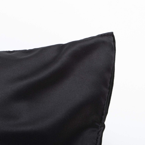 NTBAY �peksi Saten Yast�k K�l�f� (2 Adet) (Siyah)