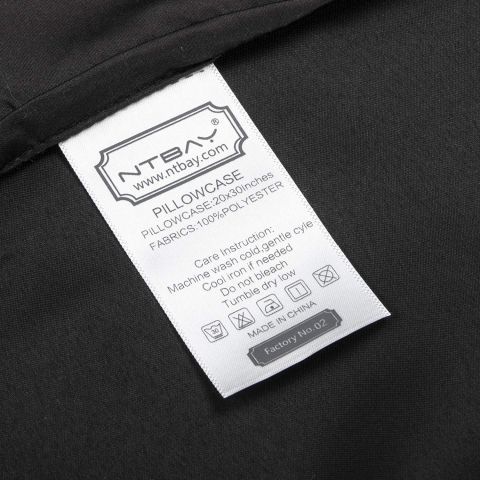 NTBAY �peksi Saten Yast�k K�l�f� (2 Adet) (Siyah)