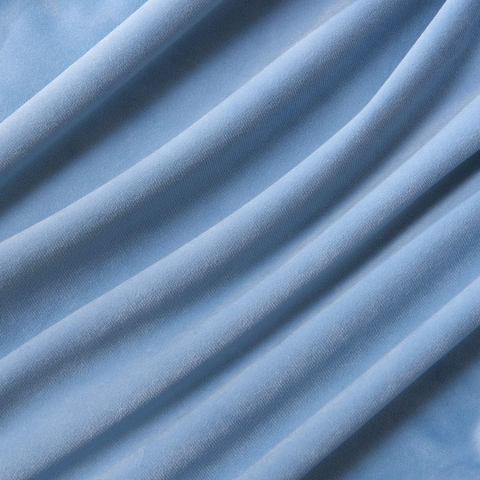 JURANJO Dekoratif 45x45cm A��k Mavi Kadife Yast�k K�l�f� (2 Adet)