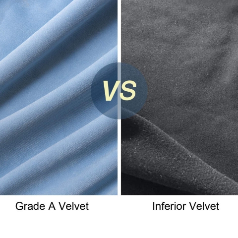 JURANJO Dekoratif 45x45cm A��k Mavi Kadife Yast�k K�l�f� (2 Adet)