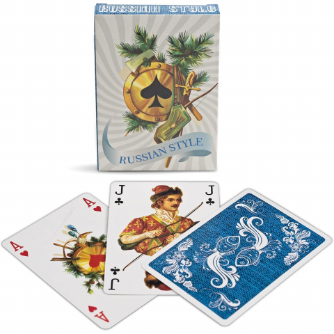 Da Brigh Russian Style Oyun Kartlar�-Blue