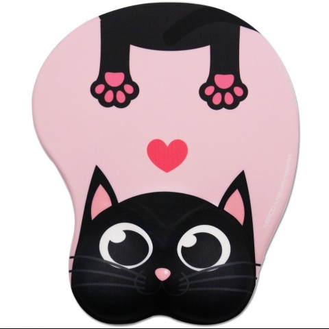 excovip Pembe Kedili Ergonomik Mouse Pad