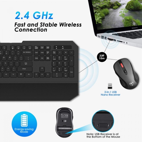 Yantop Wireless Klavye ve Mouse Set