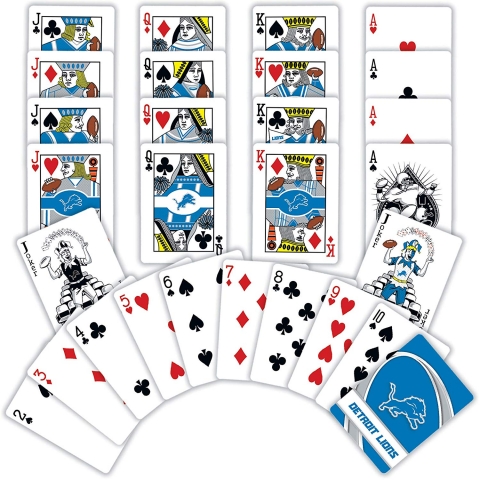 MasterPieces NFL Lisansl� Oyun Kartlar�-Detroit Lions