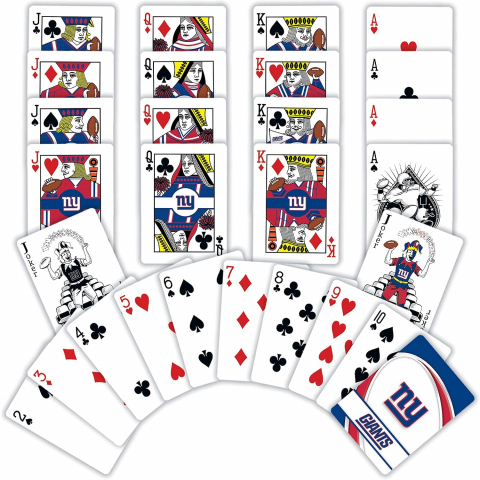 MasterPieces NFL Lisansl� Oyun Kartlar�-New York Giants