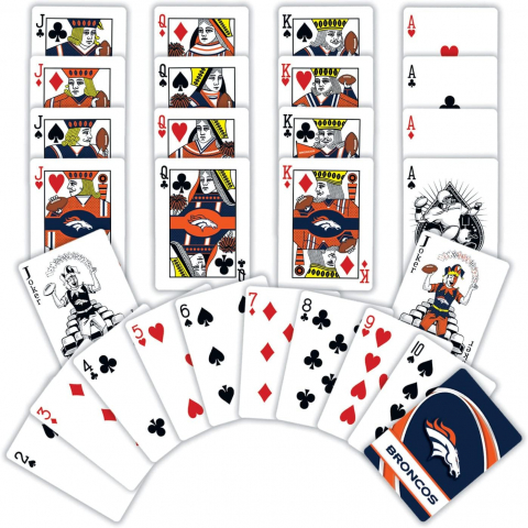 MasterPieces NFL Lisansl� Oyun Kartlar�-Denver Broncos
