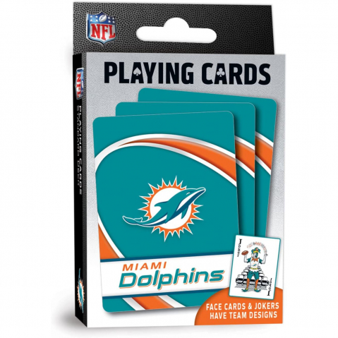 MasterPieces NFL Lisansl� Oyun Kartlar�-Miami Dolphins
