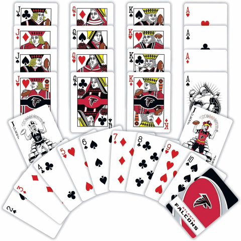 MasterPieces NFL Lisansl� Oyun Kartlar�-Atlanta Falcons