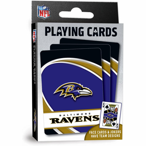 MasterPieces NFL Lisansl� Oyun Kartlar�-Baltimore Ravens