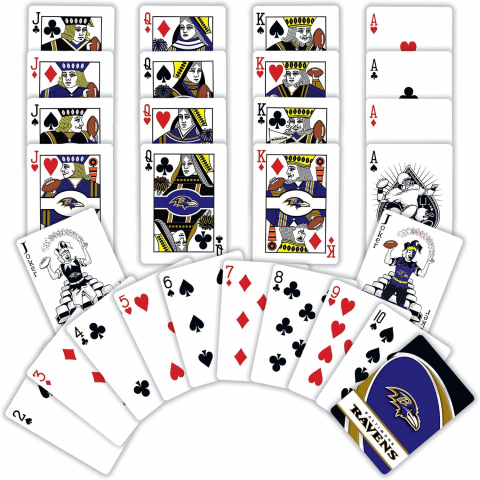 MasterPieces NFL Lisansl� Oyun Kartlar�-Baltimore Ravens