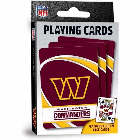 MasterPieces NFL Lisansl� Oyun Kartlar�-Washington Commanders