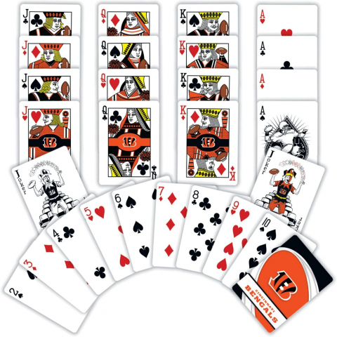 MasterPieces NFL Lisansl� Oyun Kartlar�-Cincinnati Bengals