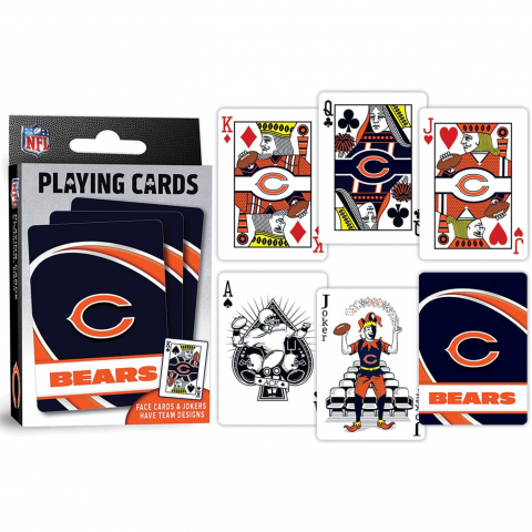 MasterPieces NFL Lisansl� Oyun Kartlar�-Chicago Bears