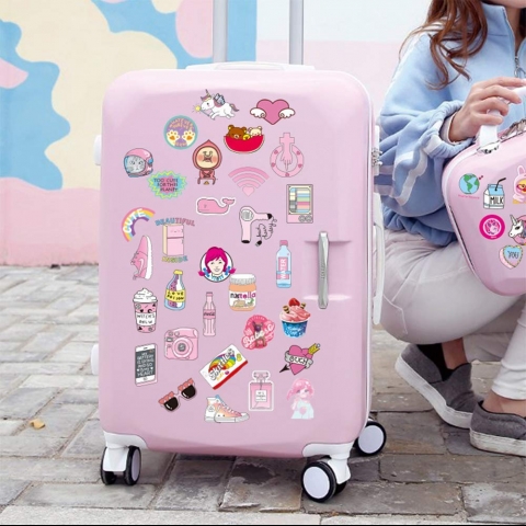 POP STICKER Pembe Sticker kartma (102 Adet)