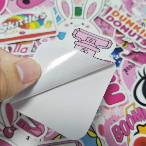 POP STICKER Pembe Sticker kartma (102 Adet)