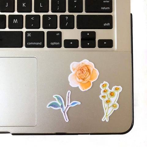 Navy Peony iek Sticker kartma (38 Adet)