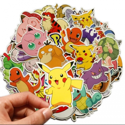DOFE Pokemon Sticker kartma (80 Adet)