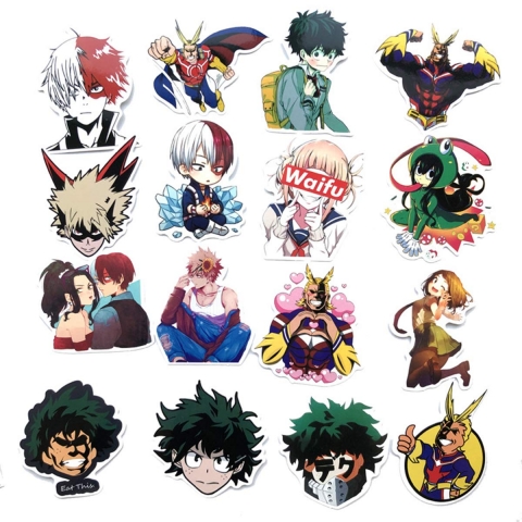 MINRAIN Anime Sticker kartma (73 Adet)