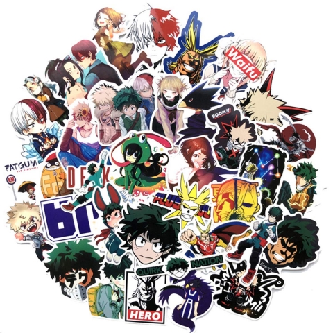 MINRAIN Anime Sticker kartma (73 Adet)