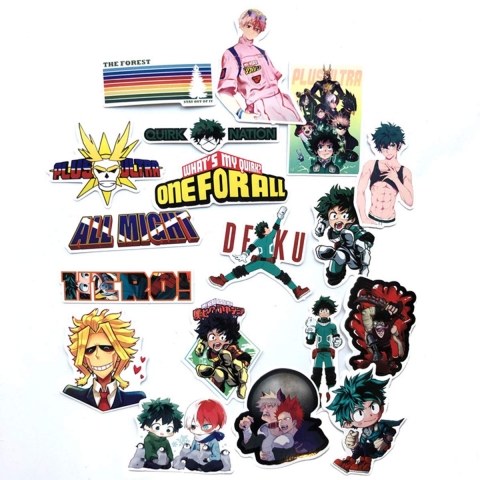 MINRAIN Anime Sticker kartma (73 Adet)
