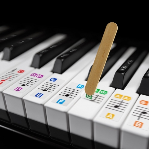 crbn Piano Nota Sticker kartma
