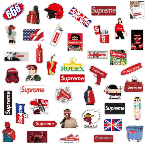 Gumindaris Supreme Sticker kartma (102 Adet)