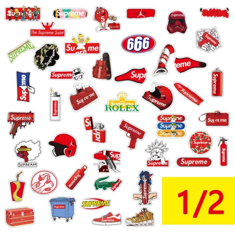Gumindaris Supreme Sticker kartma (102 Adet)