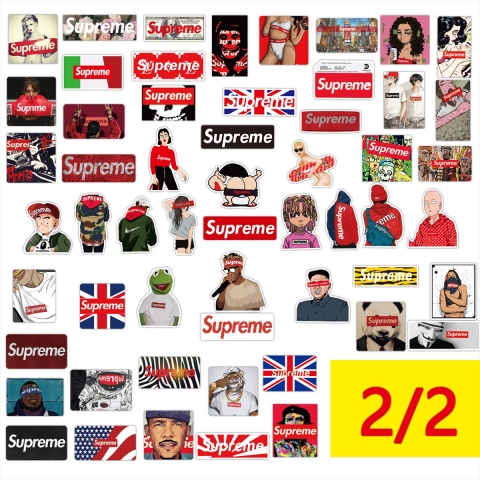 Gumindaris Supreme Sticker kartma (102 Adet)