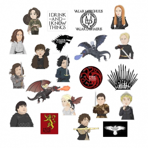 CATTA Game of Thrones Sticker kartma (21 Adet)