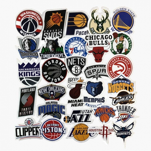 Jasion NBA Sticker kartma (30 Adet)