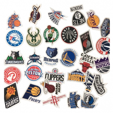 Jasion NBA Sticker kartma (30 Adet)